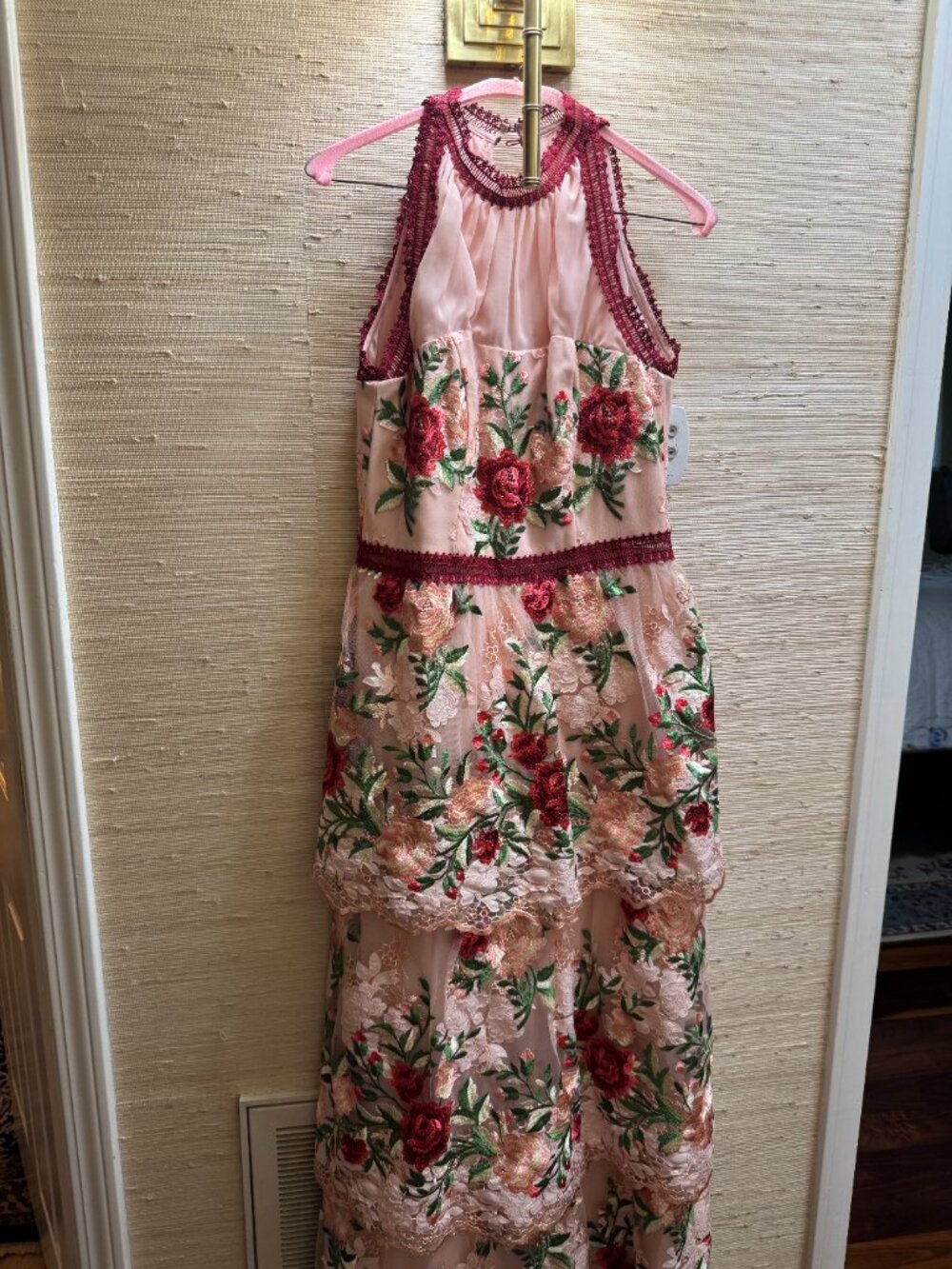 Chi Chi London: Rosaleen Embroidered Mesh Gown - Size 8 - Picture 3 of 8
